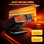 12V Car Heater, 2026 New upgraded Car Heater for Vehicle, Fast Heating Windscreen Defroster Defogger, 150W Heater that Plugs into Cigarette Lighter