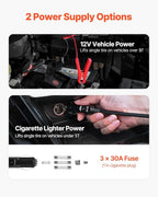 Electric Car Jack, 5 Tons /11000 lbs, Scissor Jack with Built-in Inflator, 12V Tire Change Replacement with Impact Wrench & LED Light, Portable Jack kit for Sedan, SUV, Truck