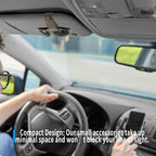 2 Packs Magnetic Sunglass Holder for Car Visor (Beige) | Magnetic Interior Car Accessories