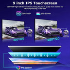 [4+64G] Android Radio for Toyota Corolla 2009-2013 - 9 inch IPS 1280 * 720P Touchscreen Corolla Stereo - Wireless Carplay and Android Auto, WiFi, GPS, Custom Homepage, Mirror Link + AHD Backup Camera