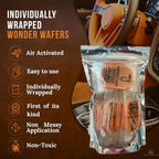Wonder Wafers 75 Count Air Fresheners Individually Wrapped, New Leather Fragrance