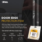 Door Edge Guard Protection Film Roll, 3/8" x 100' - Car or Truck Doors, Protective Barrier Against Minor Scratches, Paint Chips, Door Edge Impact, and Dings - Prevents Damage and Possible Rust