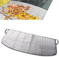 Shakas Windshield Trough Protection Cover, Dust and Leaf Resistant Cover, 66.9" x 17.7" Perfect Coverage Front Window Cover with Elastic Band and Adsorption Block, for Most Cars Trucks (Silver)