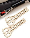 Seat Gap Filler with Storage, Universal Seat-Gap Filler, Double-Slot Organizer Prevents Phones, Keys & Coins from Falling, for Most Cars, Trucks, and Suvs (2set Beige)