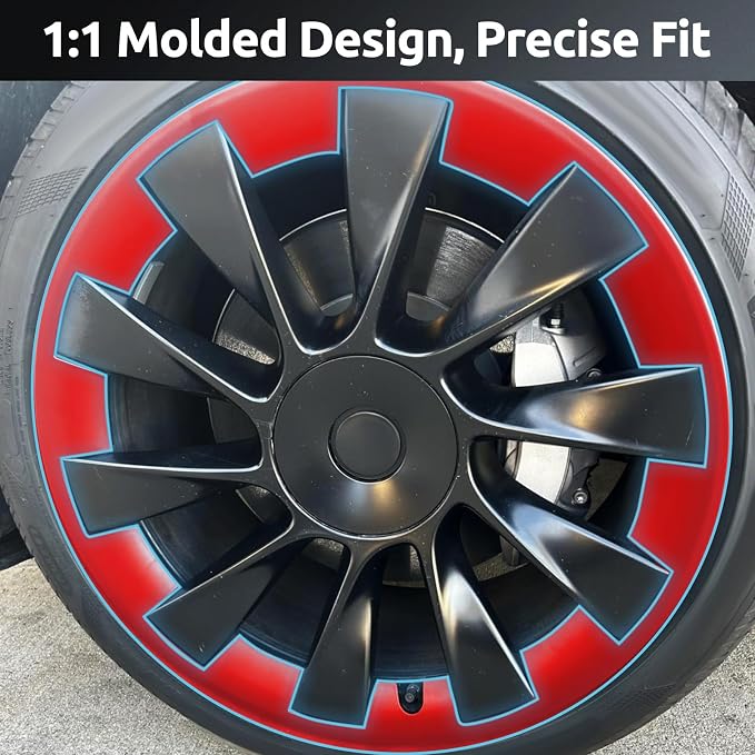 Wheel Rim Protector for Tesla Model Y 20 Inch Induction Wheels All-in-one Car Tire Trim Rings Rim Case Hubcaps Wheel Cover 2020-2024 Model Y Accessories