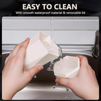 Car Trash Can with Lid - 1-Pack, Interior Accessories for Vehicles, Leakproof Garbage Can with 30 Detachable Trash Bags, Multipurpose Organizers and Storage Solutions for Home and Office (Beige)