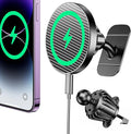 for Magsafe Car Mount Charger【100% Stable】15W Magsafe Car Charger Magnetic Phone Holders for Your Car Accessories for Women Men car Phone Holder Wireless Car Charger for iPhone (Carbon Fiber)
