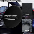 Car Steering Wheel Cover Sun Shade, Anti-Heat Car Wheel Protector | Universal 18 Inch Auto Steering Wheel Sun Block Cover, Steering Wheel Shield Accessories for Most Car Truck SUV, Black