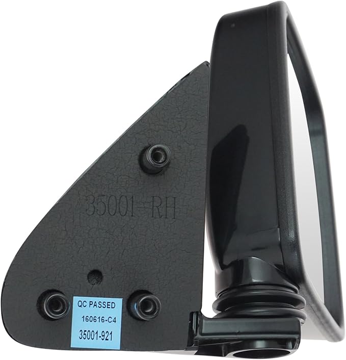 Passenger Side Mirror Assembly Manual Foldaway Paint to Match Black Smooth Compatible with 1986-1994 Nissan D21 1987-1995 Pathfinder 1995-1997 Pickup