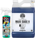 CWS_1010A Car Wash, Dry & Shine Bundle - Maxi-Suds II Foaming Car Wash Soap, 128 oz (1 Gallon, Grape Scent) + After Wash Gloss Boosting Drying Aid (16 oz) (2 Items)