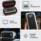 W160 Jump Starter with Air Compressor, 5000A Portable Car Jump Starter 150PSI Tire Inflator/Air Pump, 12V Battery(Up to 9L Gas/8L Diesel Engine) Jump Pack Car Emergency Kit Idea Gift for Man (Silver)