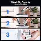 Handheld Vacuum Cordless 25000Pa Car Vacuum 3-in-1 Handheld Vacuum, Includes Smart Display and Charging Base Hand Vac Cordless Rechargeable One-Touch Empty for Home/Pet/Car (Silver)