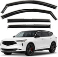 GrandWheel Window Deflectors Smoke Tinted in-Channel Side Window Vent Visor Deflectors Rain Guards Compatible with Acura MDX 2022-2026 - 4 pcs. GW1019