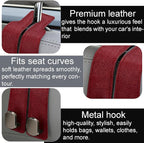 Car Seat Headrest Storage Hooks - 2 Pack Dual Hangers Design Organization Accessories, Car Interior Gadgets to Add Extra Holder and Hook for Purses,Bags,Coat and Handbag