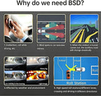 Blind Spot Monitoring System, 24GHz Millimeter Wave Radar Universal Car Blind Spot Detection System, Reversing Radar Parking System