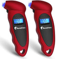 Digital Tire Pressure Gauge,Accurate Cars Air Gauge 150 PSI,2 Pack | 0-150PSI Calibrated,Accurate in 0.1 Increments,4 Measurement Units,Backlight LCD&Nozzle Light,for Everyday Vehicles