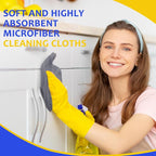 Microfiber Cleaning Cloths for Cars 16 x 16 Inch Ultra Absorbent Car Towels Drying Reusable Cleaning Supplies House Kitchen Window Microfiber Towel(Blue, Gray, Yellow,60 Pcs)