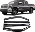 Window Vent Visors Deflectors Rain Guards 4 Piece Set for 2007-2021 Trucks Toyota Tundra Crew Cab 94309