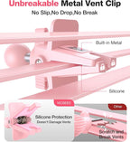 Pink Phone Holder for Your Car [ Sturdy & Secure ] Air Vent Phone Mount for Car Hands Free Easy Clamp Cradle in Vehicle for iPhone Samsung Android Smartphone, Pink Car Accessories