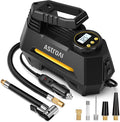 AIRUN H Tire Inflator Portable Air Compressor,9.8Ft Cord-12VDC-Powered Auto Shut-Off,Fast Inflation Electric Air Pump for Car Tires-Car Accessories with Digital Pressure Gauge,LED Light,Yellow