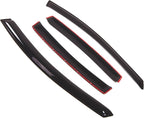 Outside Mount Window Vent Visors Rain Guards Compatible with Pontiac G8 2008-2009 | Side Window Wind Deflectors Rain Shields | Smoke Tinted, 4 Pcs Set, DGWV-370