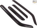 Outside Mount Window Vent Visors Rain Guards Compatible with Honda Element 2003-2011 | Side Window Wind Deflectors Rain Shields | Black Tinted, 4 Pcs Set, BGWV-232