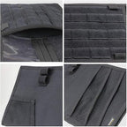WYNEX Car Sun Visor Organizer with Double-Sided Folding MOLLE Panel, Auto Sun Visor Storage for Essentials & Tactical Gear, Compatible with Cars, Pickup, Trucks, Vans, SUVs