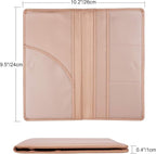 Car Registration and Insurance Holder, Vehicle Glove Box Car Organizer Men Women Wallet Accessories Case with Magnetic Shut for Cards, Essential Document, Driver License, Rose Gold