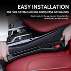 2 pcs Car Seat Gap Filler Organizer, Universal Fit Soft Foam Car Seat Gap Plug to Fill The Gap Between Seat and Console, Car Seat Crevice Blocker Stop Things, Fit For Car SUV Truck.