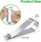 10-Pack Premium Stainless Steel Clips with 3M Adhesive – DIY Car Sun Visor Mounting Kit for Photo Frames (Not Included), Strong Hold Accessory for Custom Displays, Versatile for Home & Office Use