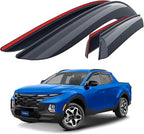 Goodyear Shatterproof Window Deflectors for Hyundai Santa Cruz 2022-2026, Tape-on Rain Guards, Window Visors, Vent Deflector Visor, Car Accessories, 4 pcs. - GY008709