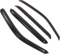 WD2-528 Dark Smoke 4 Pcs Set Window Visor (Outside Mount) Deflector Rain Guard Compatible with 2006-2014 Honda Ridgeline