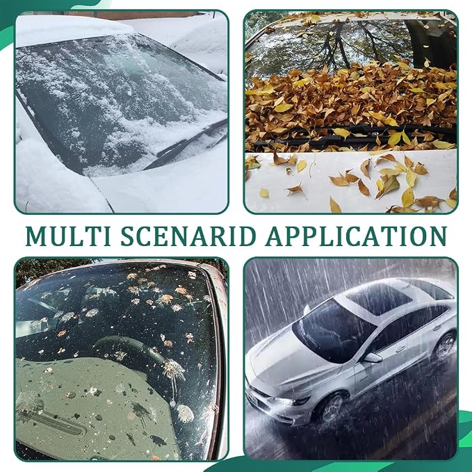 Car Windshield Cover for Ice and Snow, Frost Guard Windshield Cover, Car Windshield Snow Cover Winter Ice Sunshade Protector, Universal Car Exterior Accessories for Cars, Trucks, Vans (Rear)