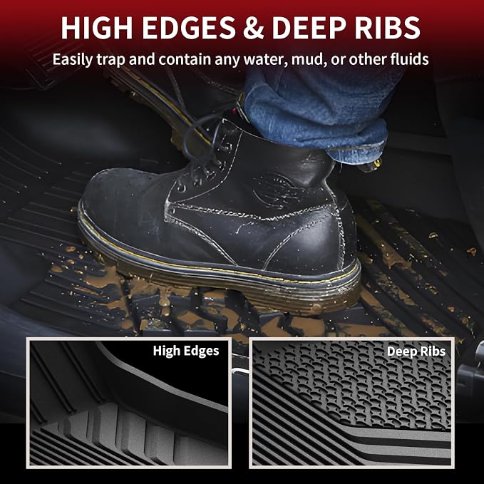 All Weather Floor Mats for Subaru Crosstrek & Impreza 2026 2025 2024 (Non Crosstrek Hybrid), Custom Fit All Season TPE Guard Durable Floor Liners for Subaru Crosstrek & Impreza Car Accessories