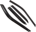 WD2-205 Dark Smoke 4 Pcs Set Window Visor (Outside Mount) Deflector Rain Guard Compatible with 1990-1993 Honda Accord Sedan