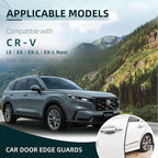 16.5FT(5M) U Shape Car Door Edge Guards Black compatible with Honda CRV SUV 2025 2024 2023 -2017 LX EX EX-L Upgraded- U-Shaped Automotive Trim Car Door Edge Protector No Glue Required, Fade-Resistant
