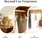 Car Air Fresheners, Hanging Car Freshener 2 Packs, Refreshing Cedar Breeze Scent for Car, Closet and More, Effective Auto Odor Eliminator, Long Lasting & Safe Formula Car Aroma Diffuser