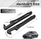 2-in-1 Upgraded Car Seat Gap Filler with Hook,2PCS Double Side Car Seat Gap Plug with Storage Slot,Universal in Between Cars Seats Catcher Cars Interior Accessories