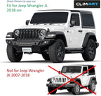 in-Channel Incredibly Durable Rain Guards for Jeep Wrangler JL 2018-2026/Jeep Gladiator 2020-2026, Original Window Deflectors, Vent Window Visors, Vent Deflector, 2 pcs. - 318169