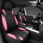 Waterproof Car Seat Covers Front Seats Only with 5mm Composite EVA, Neoprene Car Seat Cover Separate Headrest Cover, Quick Setup Universal Fit for Car SUV Trucks,Airbag Compatible Black Pink