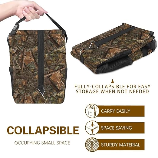 Camouflage Car Trash Can, Waterproof Portable Mini Garbage Bin, Lightweight No-Install Waste Basket for Car Office Home, Cute Multifunctional Car Interior Accessory