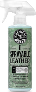 Sprayable Leather Cleaner and Conditioner in One - Cleans, Conditions, and Protects Leather, Vinyl, Faux & More, Safe for Cars, Furniture & Apparel - 16 oz