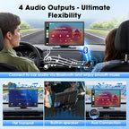 Carplay Screen for Car, 9'' Wireless CarPlay & Android Auto- Upgrade Portable Touchscreen with Bluetooth, Mirror Link, Voice Control, Hands-Free Calling,Plug & Play Car Play Screen