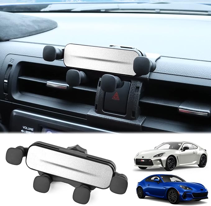 for Toyota GR86 Subaru BRZ 2021 2022 2023 2024 2025 Universal Auto Phone Holder Car Cradle Rotatable Clip Cell Phone Cradle Mount Fit for 3.5-5.5 Inch Phone Interior Accessories