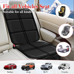 Car Seat Protector for Child Car Seat, Durable 600D Fabric Waterproof Car Seat Cover with Thick Pad Non-Slip Backing，No Imprints (Thicker Black-1pc)