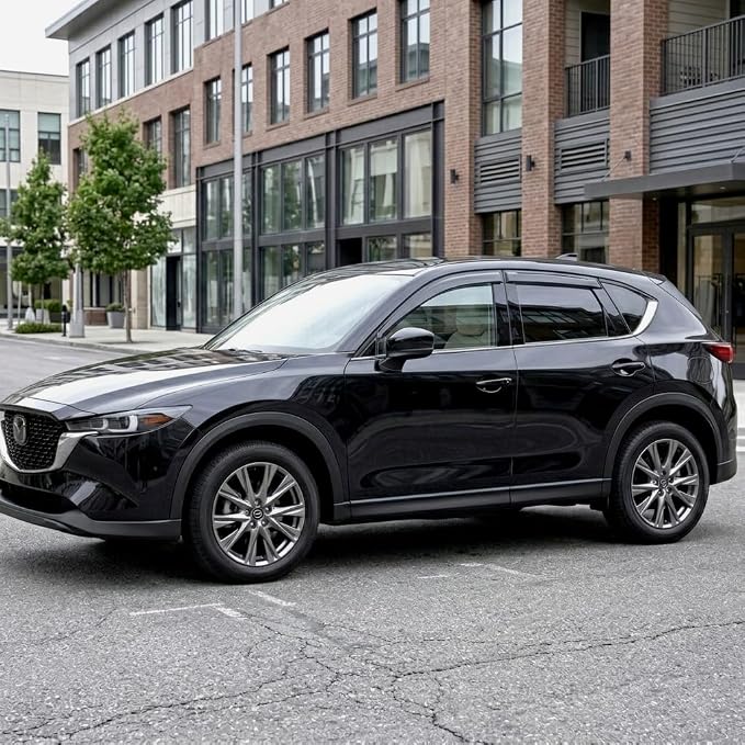 2017-2025 Tape-On Rain Guards for Mazda CX-5 Side Window Visor Deflectors Sport Touring Grand Touring Signature Durable Vent Shades 2018 2019 2020 2021 2022 2023 2024 CX5