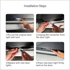 2Pcs Car Door Lights Compatible With Challenger 2015-Present. Personality Pattern LED Projector Courtesy Welcome Lights for SRT SXT GT RT (Picture 2)