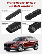 Outside-Mount Window Rain Guards Fit for Mazda CX-30 CX30 2020-2026, Extra Durable Window Visors Wind Deflector Dark Smoke Vent Shades Car Tape-on with Thicker-6 PCS