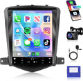 4Core 4G+64G Android 15 Car Radio for Chevy Cruze J300 2009-2014, 5G-WiFi, Car Stereo Wireless Carplay, 9.7'' HD Touchscreen Mirror Link GPS navigation Bluetooth FM/RDS EQ-32 SWC Backup Camera