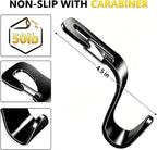 4 Pack Car Back Seat Headrest Hook Hanger for Purse Grocery Bag Handbag Hat, Purse Hook for Car with Clip